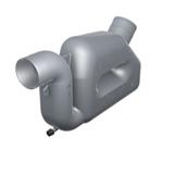 VETUS plastic waterlock type LP60, fixed inlet, 60 mm - marinepart.eu